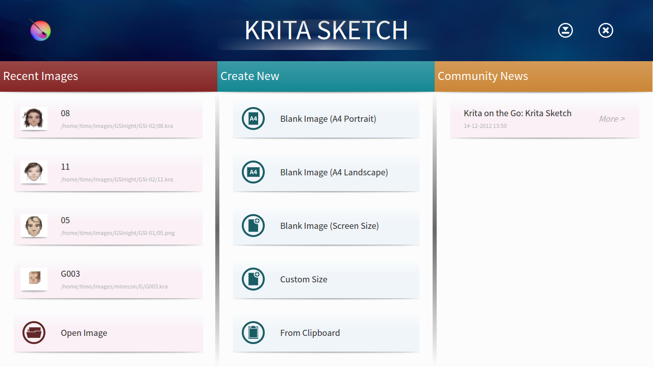 welcome to krita sketch